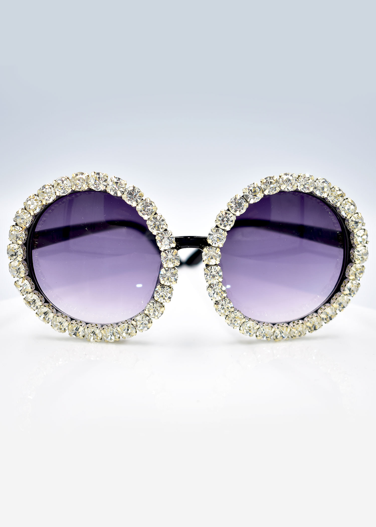 Circle Sunglasses (Clear Crystal)